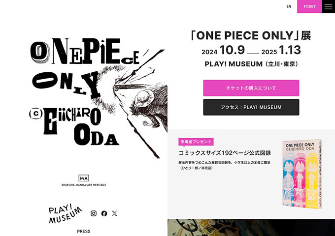 PLAY! MUSEUM「ONE PIECE ONLY」展【大学生料金】