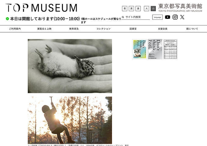 東京都写真美術館「TOPコレクション Don't think. Feel.」【学生料金】
